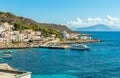 View of Levanzo Island, is the smallest of the three Aegadian islands in the Mediterranean sea of Sicily, Italy Royalty Free Stock Photo