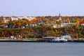 View of Levis town from Quebec City Royalty Free Stock Photo