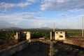 View of LeÃÂ³n - chain of Volcanos in the background at Fortress LeÃÂ³n