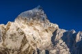View of the Lhotse Mount from Kala Patar. Nepal Royalty Free Stock Photo