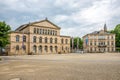 View at the Library building in the streets of Coburg in Germany Royalty Free Stock Photo