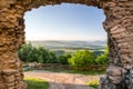 View from Lietava castle, Slovakia Royalty Free Stock Photo