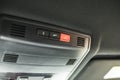 View of light panel in car.Interior of vehicle. Royalty Free Stock Photo