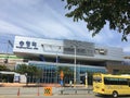 View of A Light Rail Station in Busan Royalty Free Stock Photo