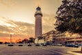View of the lighthouse of Alexandroupoli Royalty Free Stock Photo