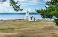 Lighthouse At Brown\'s Point Royalty Free Stock Photo