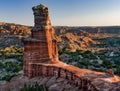 Palo Duro Canyon Lighthouse at Sunrise Royalty Free Stock Photo