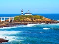 Lighthouse of Illa Pancha in Ribadeo, Galicia - Spain