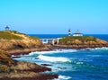 Lighthouse of Illa Pancha in Ribadeo, Galicia - Spain