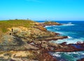 Lighthouse of Illa Pancha in Ribadeo, Galicia - Spain