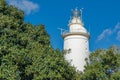 View of the lighthouse in Malaga, Spain Royalty Free Stock Photo