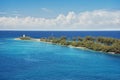 View of the lighthouse on the tip of Paradise Island in Nassau, Bahamas Royalty Free Stock Photo
