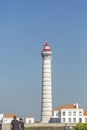 View of lighthouse, typical Portuguese architecture