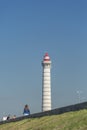 View of lighthouse, typical Portuguese architecture