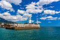 A view of the lighthouse in Yalta. Yalta. Crimea Royalty Free Stock Photo