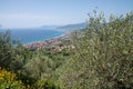 View of the Ligurian Ponente coast