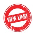 View Limit rubber stamp
