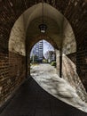 View through the linden gate Royalty Free Stock Photo