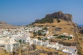 View for a Lindos City at Rhodes Island