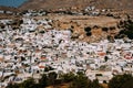 View of Lindos from upper angle