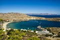 View at Lindou Bay from Lindos