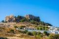 View at Lindou Bay from Lindos