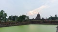 View of Lingaraja Temple from the Devi Padahara Pond, Bhubaneswar, Odisha Royalty Free Stock Photo