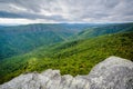 View of the Linville Gorge from Hawksbill Mountain, in Pisgah Na Royalty Free Stock Photo