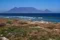 View of Lion`s head and Table Top mountains in Cape Town