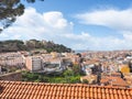 View of Lisbon and the castle castelo de Sao Jorge Royalty Free Stock Photo