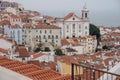 Santo Estevao church in Alfama neighbourhood in Lisbon - Portugal Royalty Free Stock Photo