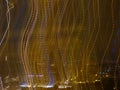 View of the Lisbon panorama from the Miradouro Senhora do Monte Portugal at night. Royalty Free Stock Photo