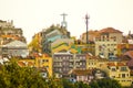 View of Lisbon under the statue of King Christ