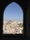 View of Lisbon through the window