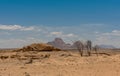 View from the little Spitzkoppe to the Spitzkoppe, Namibia Royalty Free Stock Photo