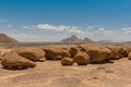 View from the little Spitzkoppe to the Spitzkoppe, Namibia Royalty Free Stock Photo