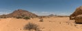 View from the little Spitzkoppe to the Spitzkoppe, Namibia Royalty Free Stock Photo