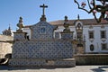 View of little town Viseu, Portugal.