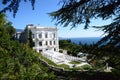 View of the Livadia palace and the sea