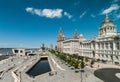 View of liverpool waterfront Royalty Free Stock Photo