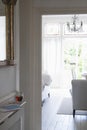 View Of Living Room Through Doorframe Royalty Free Stock Photo