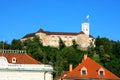View on Ljubljana castle, Slovenia, Europe Royalty Free Stock Photo