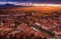 A view of Ljubljana from the castle, Slovenia Royalty Free Stock Photo