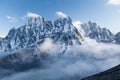 View of Lobuche Peak from Kala Patthar, Solu Khumbu, Nepal Royalty Free Stock Photo