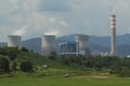 view from local road of hongsa electric power generation plant in sainyaburi northern of lao