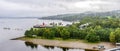 A view of Loch Lomond beach and a steamership from top of SEA LIFE Aquarium, Scotland