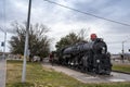 View of Locomotive Park, folksy locale with historic steam-powered passenger trains & nostalgic exhibits