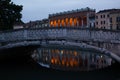 View on Loggia Amulea in Padua, by night. Veneto Italy