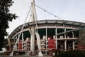 View of Lokomotiv stadium in Cherkizovo of Moscow, Russia.