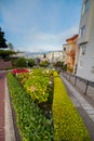 View of Lombard Street, the crookedest street in the world, San Francisco, California Royalty Free Stock Photo